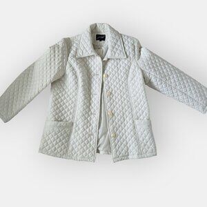 FIORI white quilted jacket